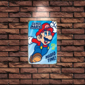 Tablica Ozdobna Blacha 20x30 cm Super Mario Game Film Mario Retro Vintage