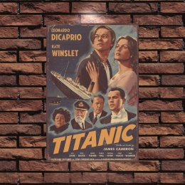 Tablica Ozdobna Blacha 20x30 cm Titanic Old Movie Retro Vintage