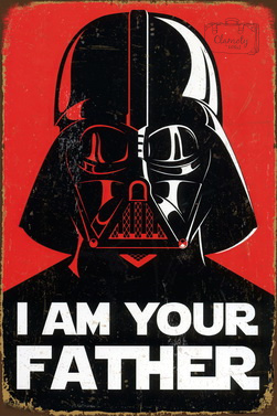 Tablica Ozdobna Blacha 20x30 cm Vader Your Father Retro Vintage