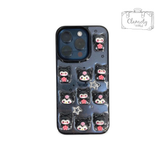 Etui Case Obudowa Do Iphone 12/12 Pro Kuromi Różowo Czarna