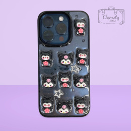 Etui Case Obudowa Do Iphone 12/12 Pro Kuromi Różowo Czarna