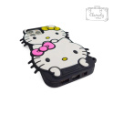 Etui Case Obudowa Do Iphone 12/12 Pro Czarny Gumowy Hello Kitty