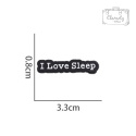 Metalowa Przypinka I Love Sleep Napis Kocham Spać Pin