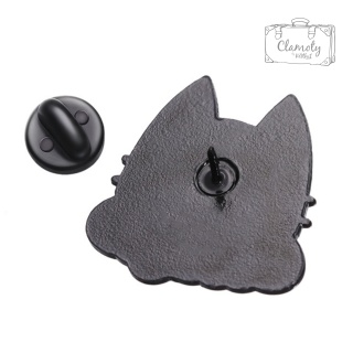 Metalowa Przypinka Żółta Gwiazdka Brilliant Napis Genialnie Pin