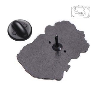 Metalowa Przypinka Różowy Rower Z Koszem Kwiatów Pin