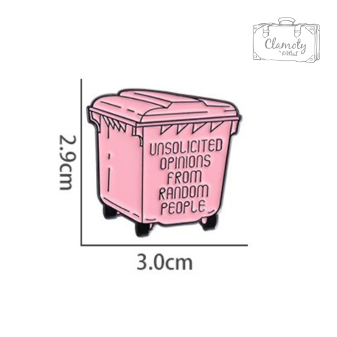 Metalowa Przypinka Kubeł Unsolicited Opinions From Random People Pin