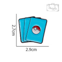 Metalowa Przypinka Karty Pokemon Pokeball Cards Pin