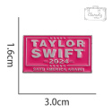 Metalowa Przypinka Gwiazda Muzyczna Taylor Swift Save America Pin