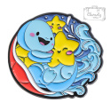 Metalowa Przypinka Wodny Pokemon Squirtle Pokeball Pin