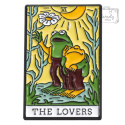 Metalowa Przypinka Żaby Karta Tarota The Lovers Frog And Toad Pin