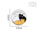 Metalowa Przypinka Koty Certified Cat Lady Kocia Mama Pin