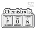 Metalowa Przypinka Chemistry Is Fun Chemia Układ Okresowy Pin