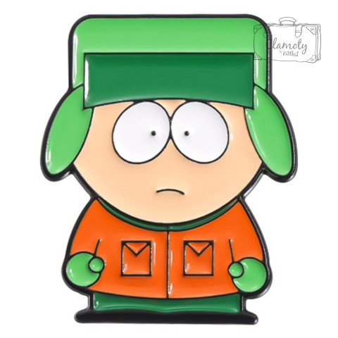 Metalowa Przypinka Kyle Broflovski Miasteczko South Park Kreskówka Pin