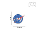 Metalowa Przypinka Jezus Logo Nasa Pin