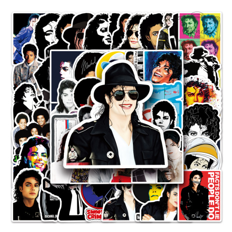 Zestaw Naklejek Wlepki StickerBomb Piosenkarz Michael Jackson N583