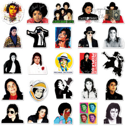 Zestaw Naklejek Wlepki StickerBomb Piosenkarz Michael Jackson N583