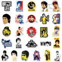 Zestaw Naklejek Wlepki StickerBomb Aktor Bruce Lee Fighter N584