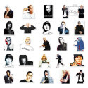 Zestaw Naklejek Wlepki StickerBomb Piosenkarz Aktor Eminem Raper N585