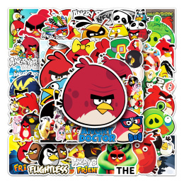 Zestaw Naklejek Wlepki StickerBomb Angry Birds  Bajka Gra Game N539