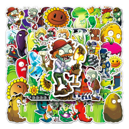 Zestaw Naklejek Wlepki StickerBomb Plants Vs. Zombies Game Gra N547