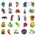 Zestaw Naklejek Wlepki StickerBomb Plants Vs. Zombies Game Gra N547