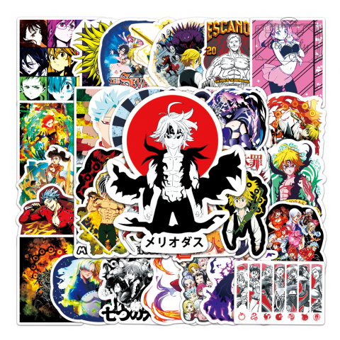 Zestaw Naklejek Wlepki StickerBomb The Seven Deadly Sins Anime N541