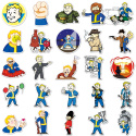 Zestaw Naklejek Wlepki StickerBomb Gamer Fallout Gra Game Film N537