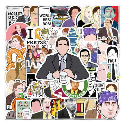 Zestaw Naklejek Wlepki StickerBomb Serial The Office Best Boss N582