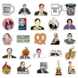 Zestaw Naklejek Wlepki StickerBomb Serial The Office Best Boss N582