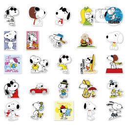 Zestaw Naklejek Wlepki StickerBomb Snoppy Piesek Dog Bajka N524