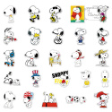 Zestaw Naklejek Wlepki StickerBomb Snoppy Piesek Dog Bajka N524