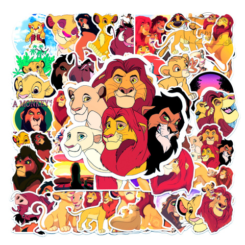 Zestaw Naklejek Wlepki StickerBomb Bajka Król Lew Lion King N510