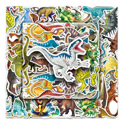 Zestaw Naklejek Wlepki StickerBomb Dinozaury Dinosaurs Dinosaurs N500