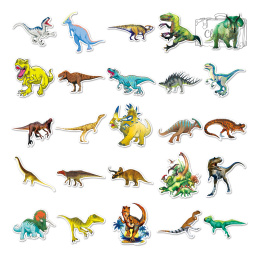 Zestaw Naklejek Wlepki StickerBomb Dinozaury Dinosaurs Dinosaurs N500