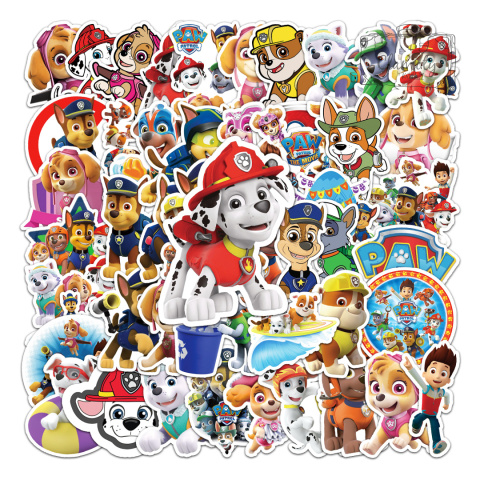 Zestaw Naklejek Wlepki StickerBomb Paw Patrol Psi Patrol Bajka N526