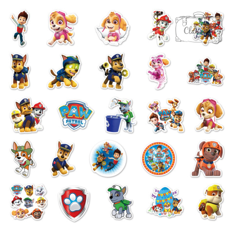 Zestaw Naklejek Wlepki StickerBomb Paw Patrol Psi Patrol Bajka N526