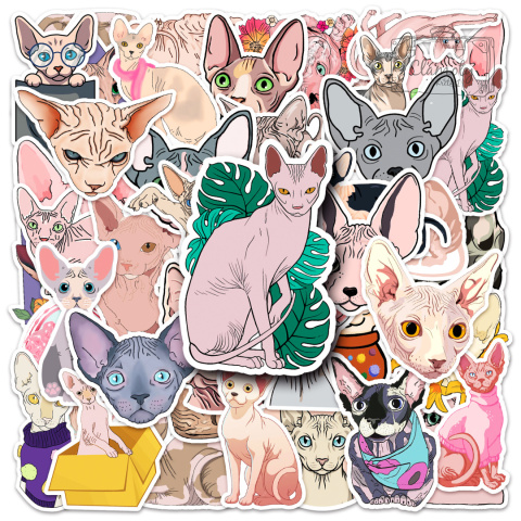 Zestaw Naklejek Wlepki StickerBomb Cats Cat Kot Sfinks Kotki N514