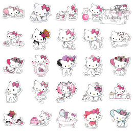 Zestaw Naklejek Wlepki StickerBomb Hello Kitty Kotka Anime Japan N519