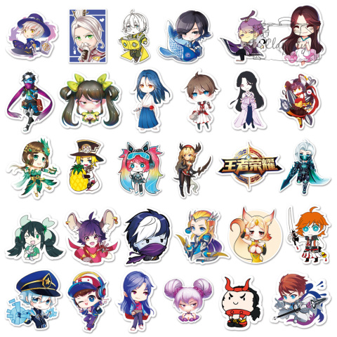 Zestaw Naklejek Wlepki StickerBomb Honor Of Kings Game Gra Anime N532