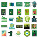 Zestaw Naklejek Wlepki StickerBomb Go Green Color Zielony Kolor N567