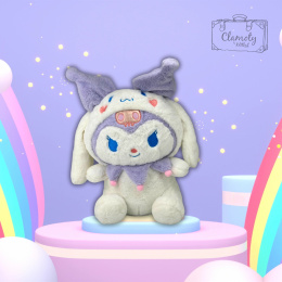 Maskotka Pluszowa Pluszak Kuromi Biała Kaptur Sanrio 50cm