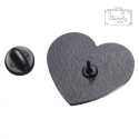 Metalowa Przypinka Serce Planeta Ziemia Earth Heart Pin