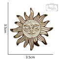 Metalowa Przypinka Słońce Z Zamkniętymi Oczami Mystic Sun Pin