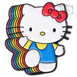 Metalowa Przypinka Hello Kitty Tęcza Sanrio Anime Pin