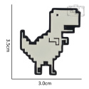 Metalowa Przypinka Pikselowy Dinozaur Google T-Rex Pin