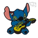 Metalowa Przypinka Stitch Z Gitarą Lilo I Stitch Pin