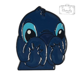 Metalowa Przypinka Stitch Trzymający Uszy Lilo I Stitch Pin