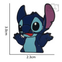 Metalowa Przypinka Stitch Z Językiem Lilo I Stitch Pin