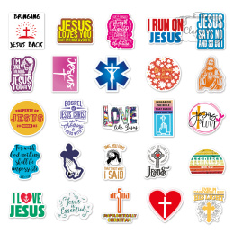 Zestaw Naklejek Wlepki StickerBomb Jezus Bóg Love Miłość N565