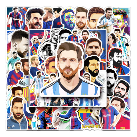 Zestaw Naklejek Wlepki StickerBomb Football Messi Piłkarz N348